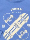 T-shirt ML skate bleu KIABI taille 6 ans