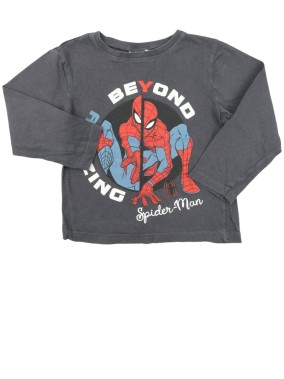 T-shirt ML gris Spiderman...