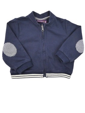 Veste marine ligne blc...