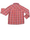 Chemise ML carreaux rouges bleus OKAOU taille 102cm 4 ans