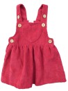 Robe côtelée rose framboise cœur taille 0-3 mois