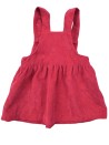 Robe côtelée rose framboise cœur taille 0-3 mois
