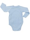 Body ML bleu uni MES PETITS CAILLOUX taille 3 mois