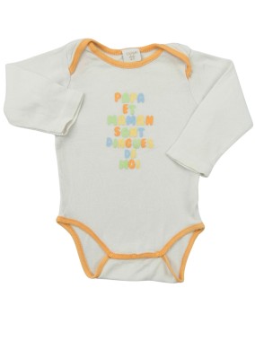 Body ML blc papa maman dingue CANARI BABY taille 3 mois