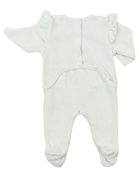 Pyjama 1p blanc mongolfière VERTBAUDET taille 1 mois
