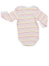 Body ML blanc rayures colorées BEBE REVE taille 3 mois