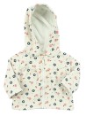 Veste gilet beige fleurs capuche DPAM taille 3 mois