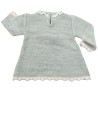 Pull gris brodé FRUIT DE LA PASSION taille 3 mois