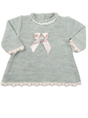 Pull gris brodé FRUIT DE LA...
