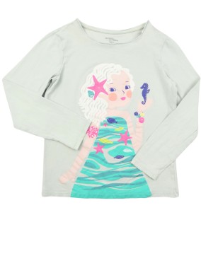 T-shirt ML sirène rose DPAM...