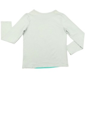 T-shirt ML sirène rose DPAM taille 8-10 ans