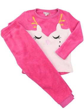 Pyjama 2 p chouette fuchsia...