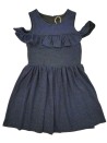 Robe noir paillettes bleues taille 3 ans