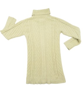 Pull long robe beige fil doré ORCHESTRA taille 10 ans