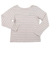 T-shirt ML rose gris nuage argent TEX taille 9-10 ans