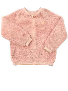 Veste rose chaud cœur H&M...