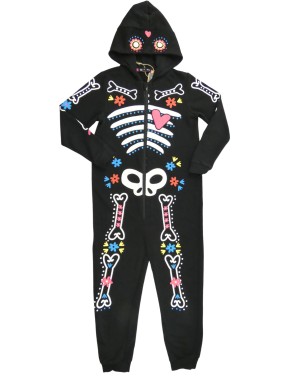 Pyjama combinaison squelette TEX taille 9-10 ans