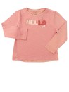 T-shirt ML rose HELLO CHARLIE & PRUNE taille 3 ans