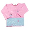 Tablier rose fleurs taille 3-4 ans