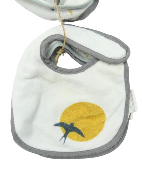 Lot de 5 bavoirs love gris TROIS KILOS SEPT