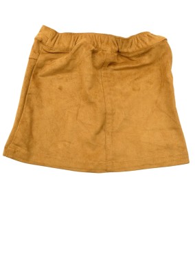 Jupe marron nubuck boutons KIABI taille 3 ans