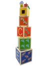 Cubes en bois empilables par 5