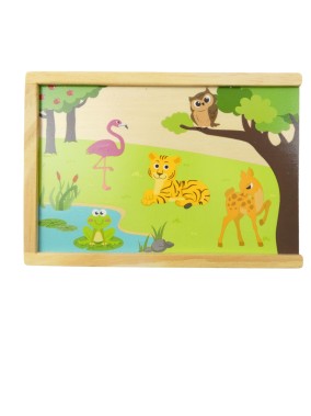 Jeu de dominos en bois animaux PLAYTIVE
