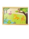 Jeu de dominos en bois animaux PLAYTIVE