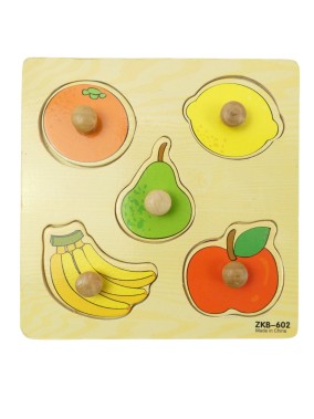 Puzzle bois 5 fruits
