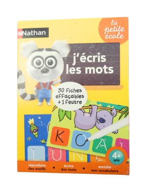 Jeu j'écris les mots la...