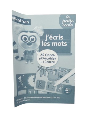 Jeu j'écris les mots la petite école NATHAN