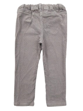 Pantalon velours violet pois or PAT & RIPATON taille 36 mois
