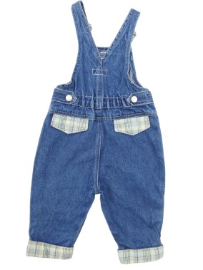 Salopette jean bleu poney club KIMBALOO taille 12 mois