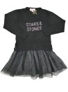 Robe noir jupon voile LISA ROSE taille 4 ans