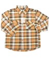 Chemise orange marron carreaux WIN&MAX taille 5-6 ans