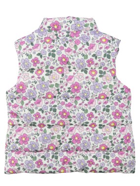 Doudoune sans manche fleurs FAGOTTINO taille 12-18 mois