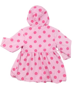 Manteau coupe vent rose à pois Minnie DISNEY taille 3 ans