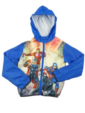 Veste coupe vent pluie bleu MARVEL taille 8 ans
