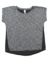 T-shirt MC noir perles argent KAPORAL taille 16 ans