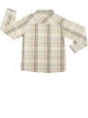 Chemise carreaux ML marron beige BESTWAY taille 8 ans