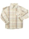 Chemise carreaux ML marron beige BESTWAY taille 8 ans 2
