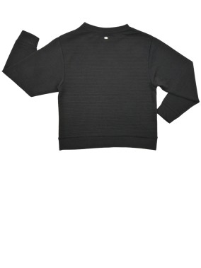 Pull sweat noir strié TEDDY SMITH taille 10 ans