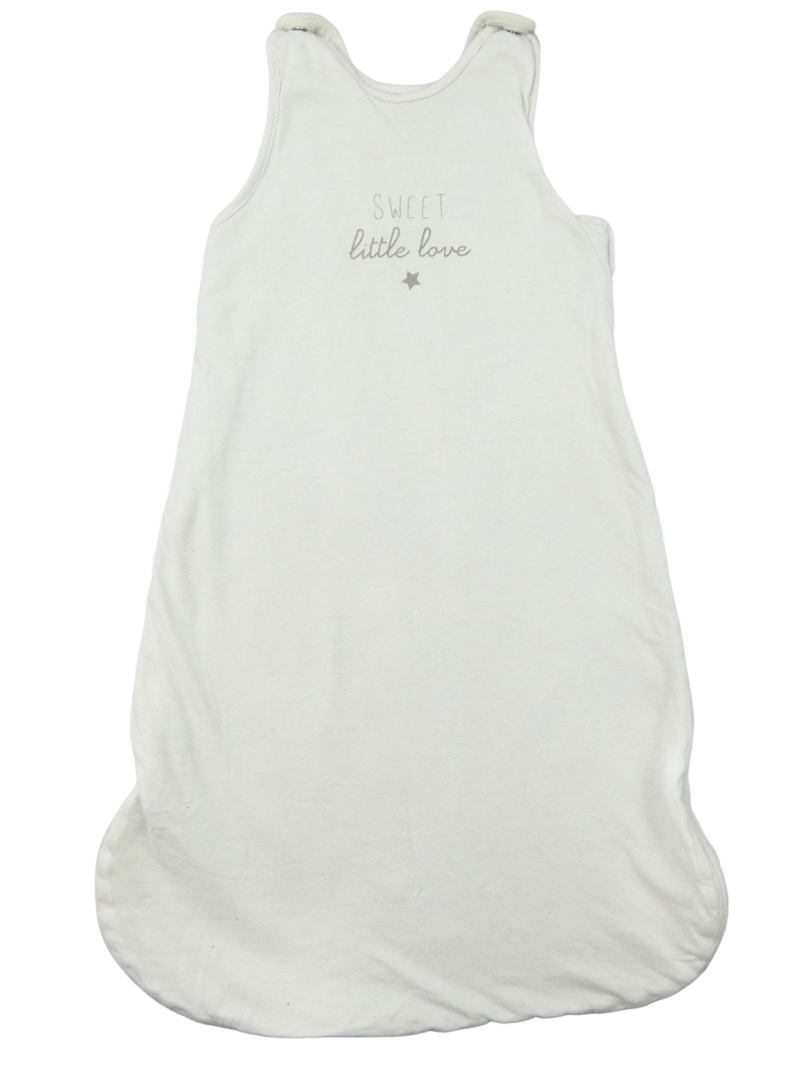 Gigoteuse blanche sweet little love KIABI taille 6-18 mois Gigoteuse blanche sweet little love KIABI taille 6-18 mois