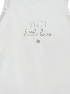 Gigoteuse blanche sweet little love KIABI taille 6-18 mois