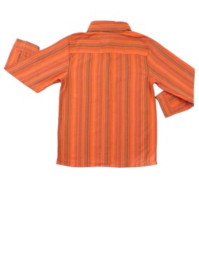 Chemise ML rouge grise rayures BESTWAY taille 6 ans