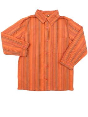 Chemise ML rouge grise...