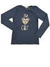T-shirt ML marine so cat LISA ROSE taille 8 ans T-shirt ML marine so cat LISA ROSE taille 8 ans