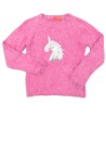Pull chaud poilu licorne sequins TISSAIA taille 8 ans