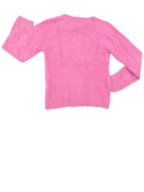 Pull chaud poilu licorne sequins TISSAIA taille 8 ans