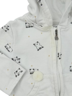 Gilet veste panda pois or KIABI taille 3 mois